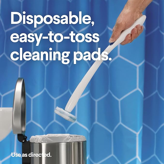 Clorox ToiletWand Disposable Toilet Cleaning System - ToiletWand, Storage Caddy and 16 Disinfecting Refill Heads