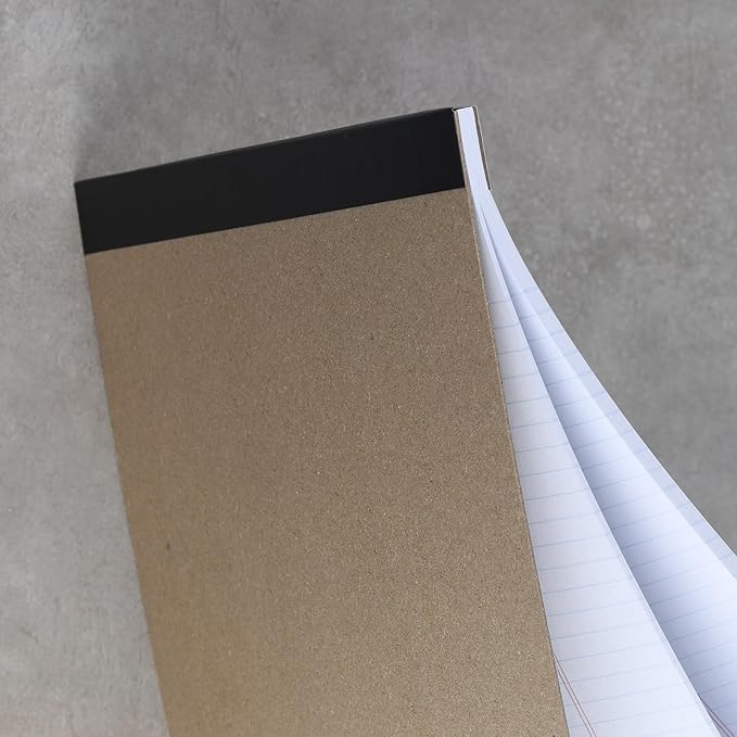 Office Legal Pads | Note Pads For Work | Memo Pads | 8.5 x 11 inches Lined Paper Pad | Narrow Rule 50 Sheets Pads | Set of 6 White Writing pads for Home, School, Teachers, Businesses