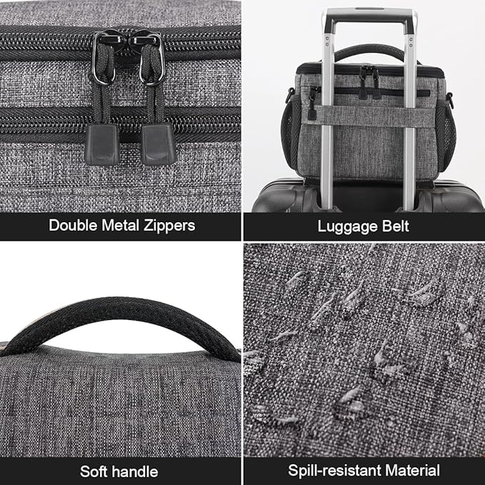 DOMISO Camera Bag Case Waterproof Anti-shock Shoulder Bag, Dark Grey