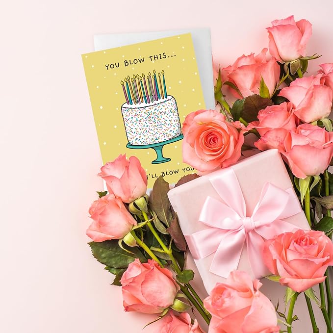 Funny Naughty Birthday Card/Dirty Card for 18th 16th 21st 30th 40th 50th 60th 65th Bday/For Boyfriend Husband Mom Dad Girlfriend Wife/Greeting Card