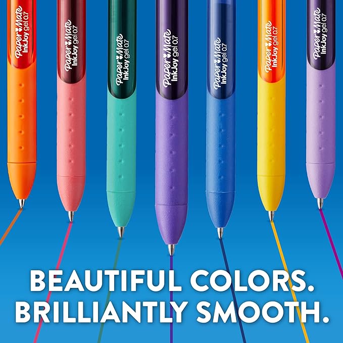 Paper Mate InkJoy Gel Pens, Medium Point, Assorted Colors, Set of 14