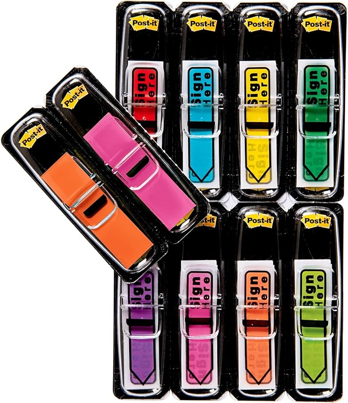 Post-it 684SHVA Message Flags Value-Pak, Sign Here, 240/PK, MI