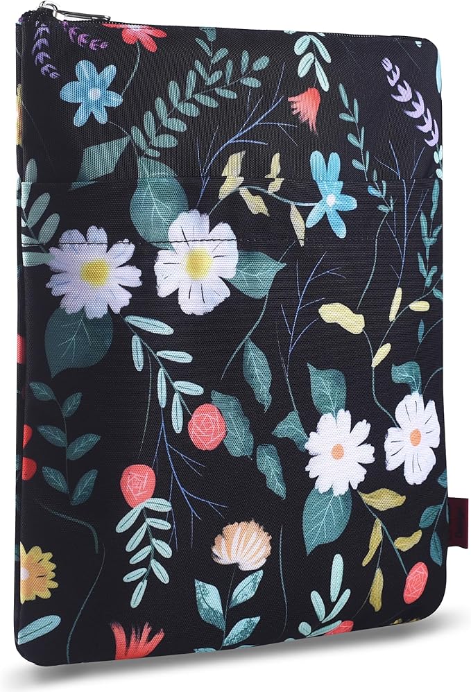 Book Sleeve for Book Lovers, Bookish Book Protector, Book Covers for Paperbacks, Washable Fabric, Book Sleeves with Zipper, Medium 11 Inch X 8.7 Inch