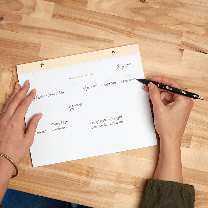 Sharpie S-Gel, Gel Pens, Drawing Pens, Gel Ink Pens For Journaling, Writing Pens, Coloring Pens, Medium Point Pens (0.7Mm), Assorted Colors, 8 Count