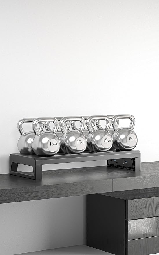 2-Tier Metal Computer monitor stand Laptop Desk Shelf & Monitor Riser ，21.55 inches long desk riser Monitors/PC/Laptop/Computer Space Saver Organizer (Basic Version, Two-layer 550mm)