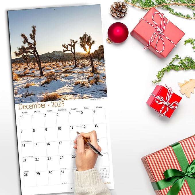 RED EMBER California National Parks 2025 Wall Calendar 12 Month | 12" x 24" Open | Thick & Sturdy Paper | Giftable | Calendar 2025