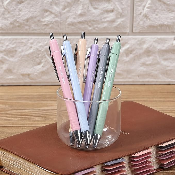 Mr. Pen- Bible Pens, 6 Pack, Assorted Color Pens, Bible Pens No Bleed Through, Bible Journaling Pens No Bleed Pens, Bible Journaling Supplies, No Bleed Bible Pens, Aesthetic Pens, Bible Pen
