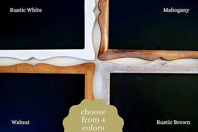 Tabletop Chalkboard Sign with Easel (11x13) + 8 Brilliant Liquid Chalk Markers | Hanging or Freestanding Framed Chalkboard with Hand Crafted Sweetheart Frame - Multipurpose Small Chalkboard Sign