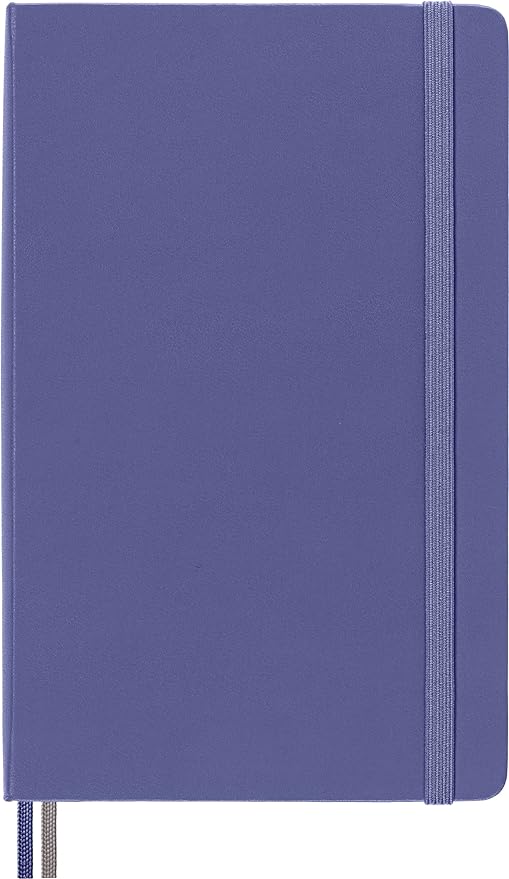 Moleskine Art Logbook, Hard Cover, Large (5" x 8.25"), Dotted, Lavender Violet, 160 Pages