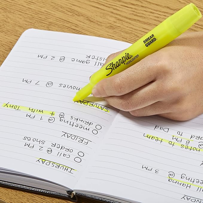 Sharpie Tank Style Highlighters, Chisel Tip, Assorted, Box of 12