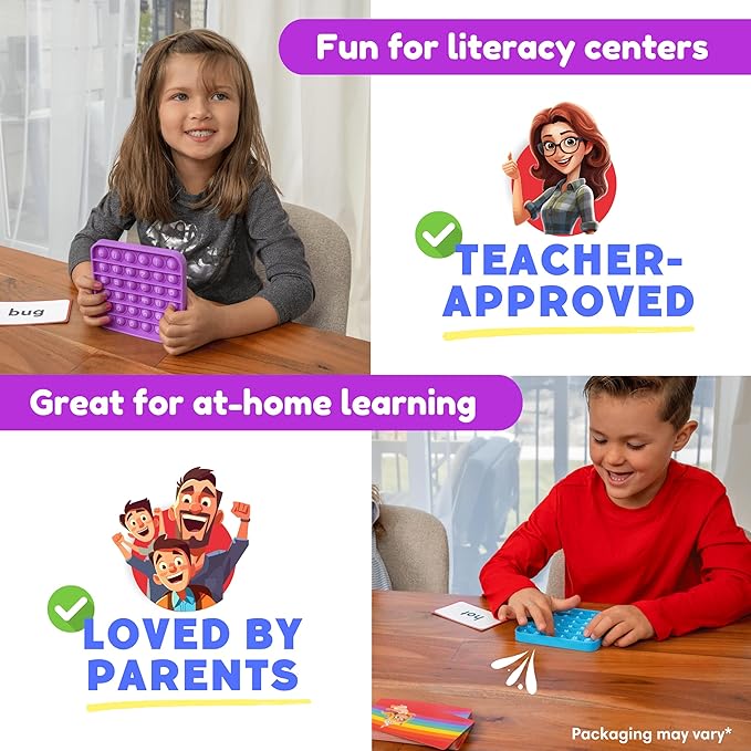 Word Pop, CVC Words - Learn to Read in Weeks - Multisensory Reading & Phonics Interactive Game Ideal for Pre Kindergarten to 1st Grade (Packaging May Vary)