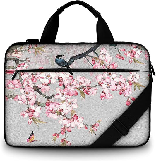 icolor 15" Laptop Shoulder Bag Sleeve,14.2" 15.4 inch Computer Tablet Canvas Handbag Case Notebook Messenger Briefcase