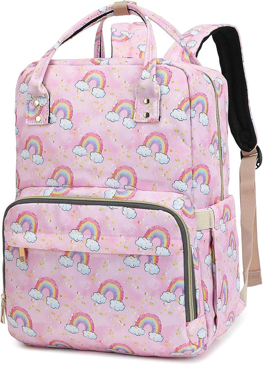 Rainbow Laptop Backpack College Bookbag School Backpack for Women Girls, Travel Backpack 15.6 Inch Computer Backpacks