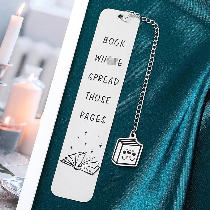 Funny Spicy Bookmark for Women Adult Female Friends Book Reader Romance Dark Novel Lovers Gifts Sister Valentines Day Birthday Gift Idea Book Club Present Funny Christmas Stocking Stuffers for Women