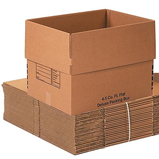 AVIDITI Deluxe 24" x 18" x 18" Single Wall Cardboard Boxes (10-Pack) | Large Corrugated Boxes For Shipping, Packaging, Moving, Storage Box for Home or Business, Strong Wholesale Bulk Boxes