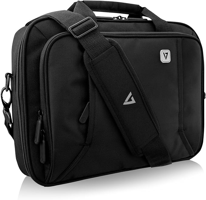 V7 CCP13-BLK-9N 13" Professional Front Loading Laptop Case (RFID, Weather Resitant)