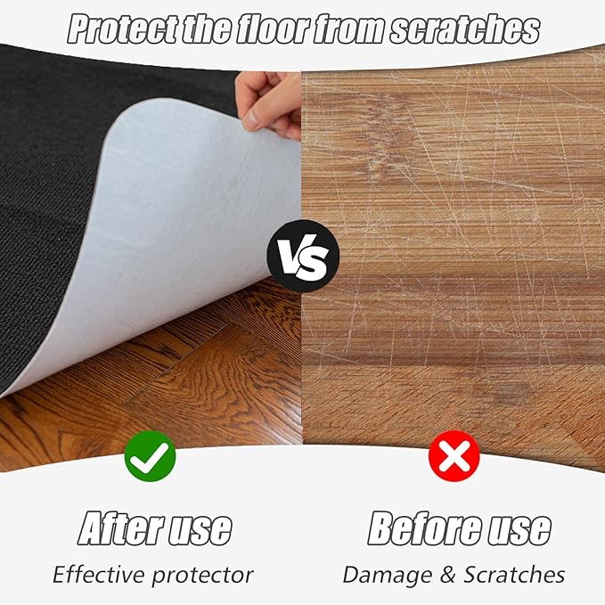 Sycoodeal Office Chair Mat,Computer Gaming Desk Chair Mat for Hard Wood & Tile Floor,Large Anti-Slip Floor Protector Rug,Anti-Slip Home Chair Mat,Easy to Clean,48" X 36" Coffee