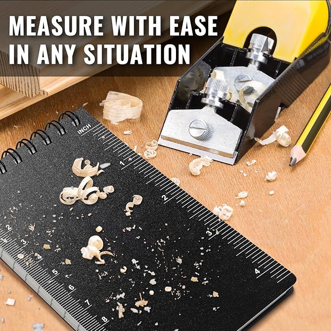 POPYOLA 1 Pack Waterproof Pocket Notebook, 3x5 Pocket Notepad, All Weather Mini Spiral Notepad, Write in the Rain Police Notepad with 100 Squared Pages for Outdoor Home Office School, Black