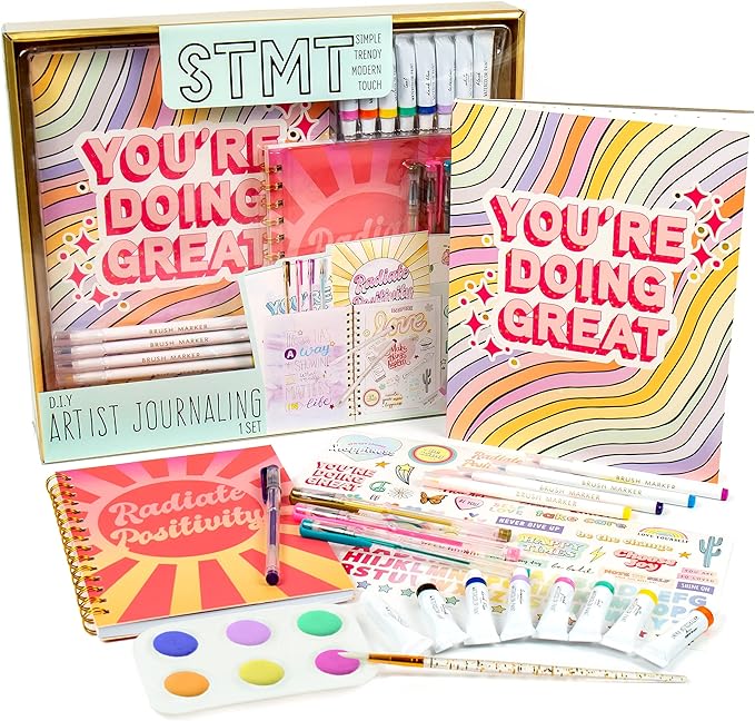 STMT D.I.Y. Artist Stationery Set, Art Journal Kit, Watercolor Kit, DIY Journaling Set for Girls Ages - 8+