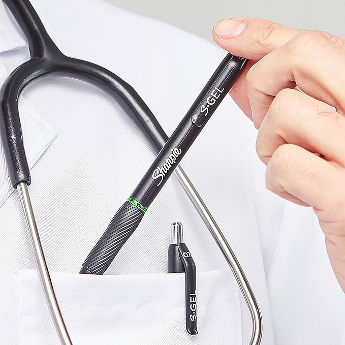 Sharpie S-Gel, Gel Pens, Drawing Pens, Gel Ink Pens For Journaling, Writing Pens, Coloring Pens, Medium Point Pens (0.7Mm), Assorted Colors, 8 Count