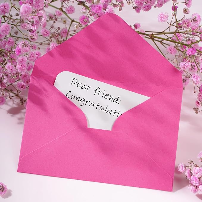 jiebor 100 Sets Small Envelopes with Small Blank Gift Business Card Wedding Invitation Pocket Envelopes for Graduations Wedding Shower Holiday 4.37 x 2.91 Inch Light Color