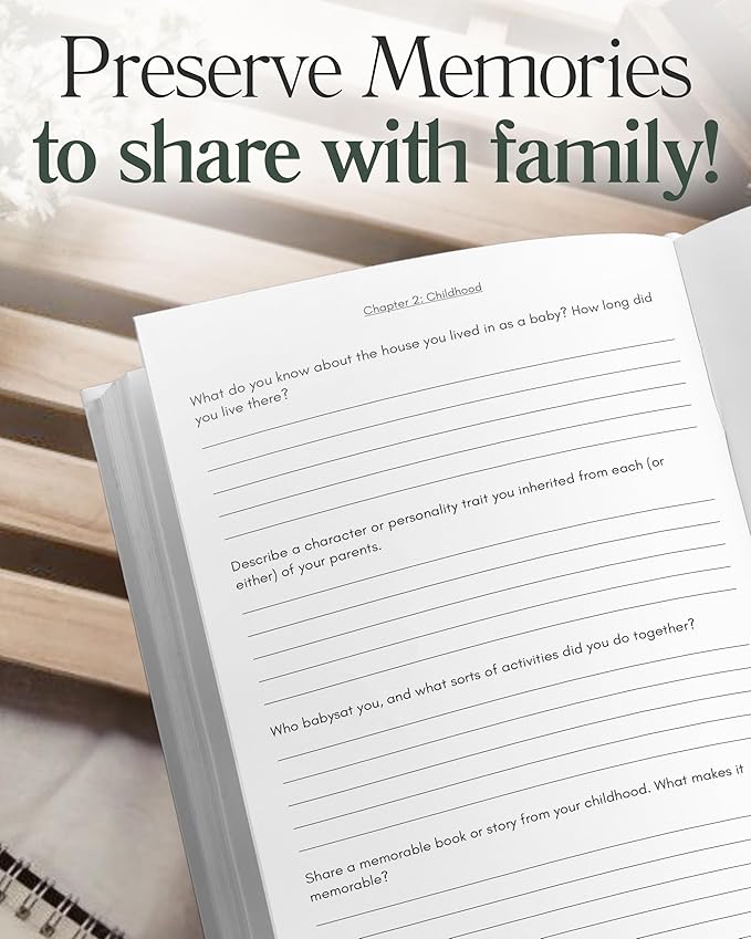 Mom's Life Story Journal (Hardcover): A Meaningful Keepsake for Mom to Share Her Journey and Memories, Book Includes 250+ Prompt Questions, Sentimental Gifts for Mother's Day, Birthday & Christmas