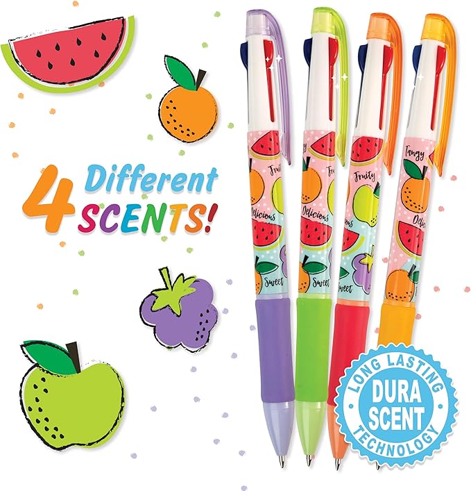 Tri-Color Smens (2 Pack)- Scented Pens, 4 Count