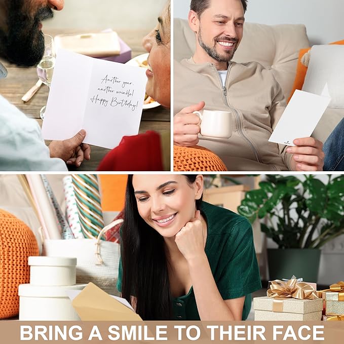 Funny Birthday Card for Woman Men, Cute Dog Happy Birthday Card, Humorous Bday Greeting Cards for Animal Lovers, Blank Dog Cards with Envelopes and Stickers, Bday Notes for Friend Teacher