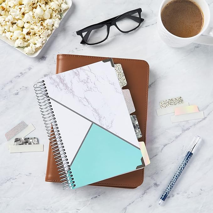 Avery Ultra Tabs Luxe Collection, 2.5" x 1" Margin Tabs, Holographic Iridescent Designs, 16 Repositionable Page Tabs (74179)