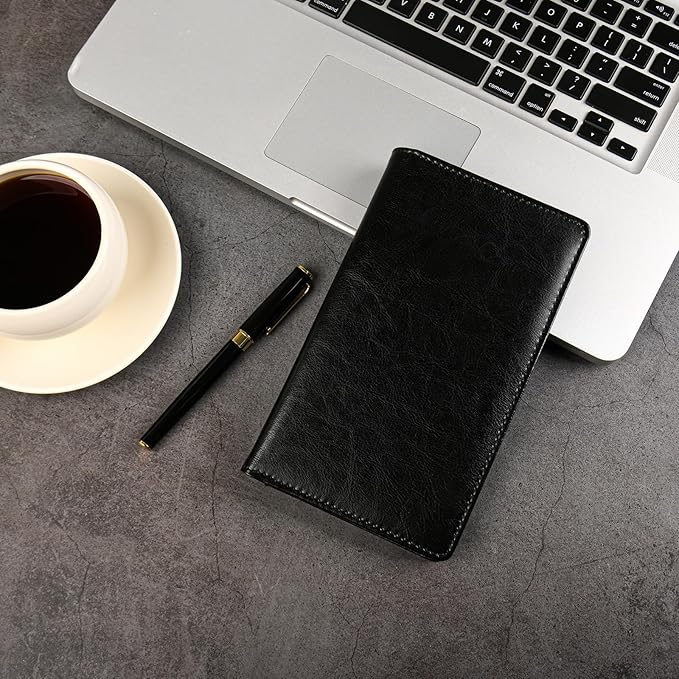 300 Card Capacity Leather Business Card Book Holder Organizer, Card Binder Professional PU Name Card Credit Cards Booklet (Multiple Colors Optional)