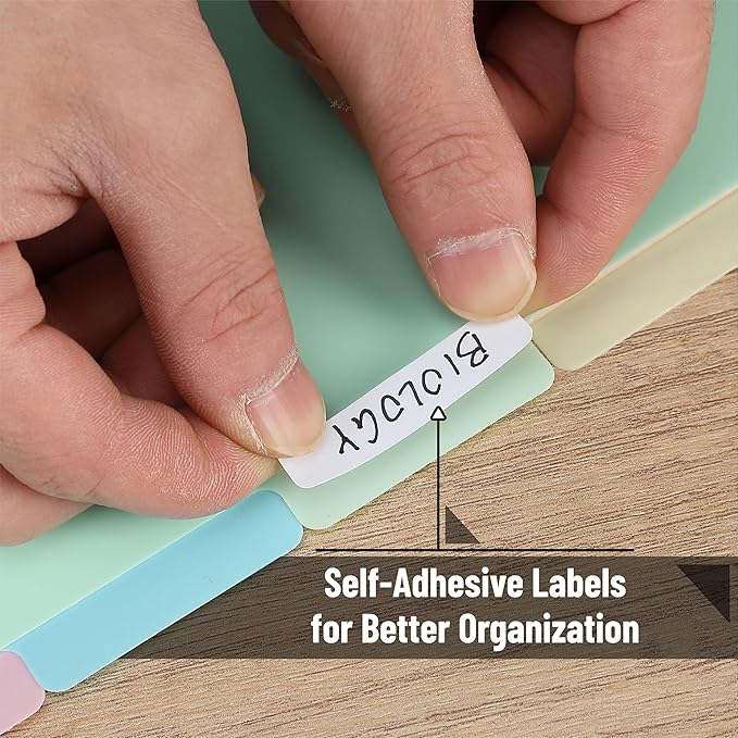 Mr. Pen- Binder Dividers, 6 Tab Dividers, Pack of 2 Sets (12 Dividers Total), Dividers, Plastic Dividers for 3 Ring Binder, Binder Dividers with Tabs, Binder Tabs, 3 Ring Binder Dividers