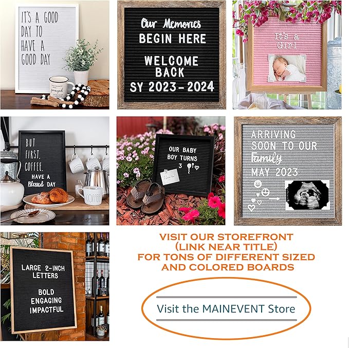 Skinny Letterboard Letters Only Set NO BOARD INCLUDED, Rae Dunn Inspired Font Farmhouse Decor Accessory, 2 Inch White Plastic Letters Numbers Symbols For Changeable Felt Letter Board Message Bulletin