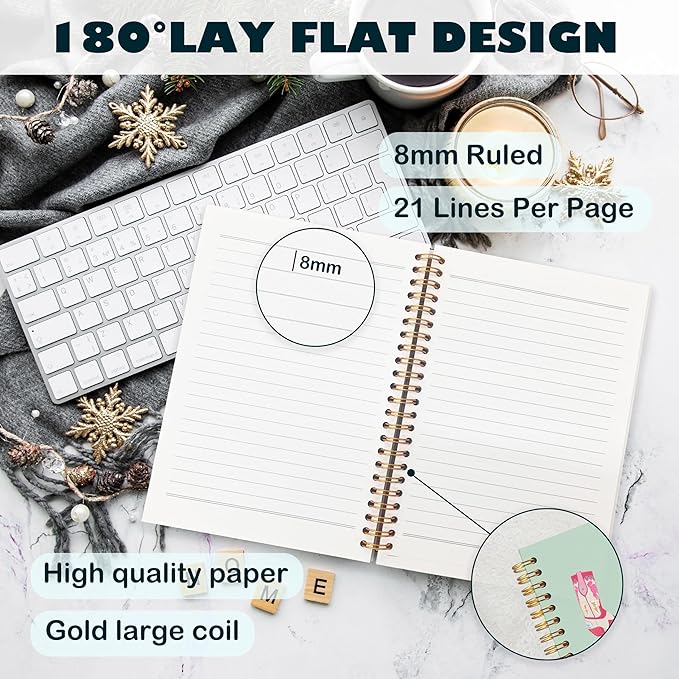 BearCake Cowgirl Boot Notebook, Cowgirl Stuff, Cowgirl Gifts, Western Office Supplies, Western Stuff for Women, Boho Western Notebook Journal 5.5x8.3 green