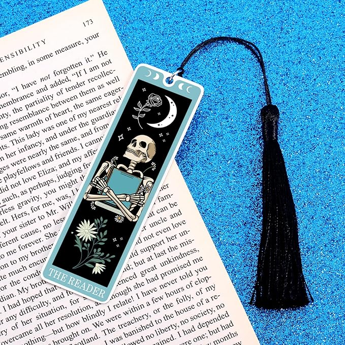 Octamber Bookmarks for Women Men, Christmas Bookmarks, Book Lovers Gifts, Mens Stocking Stuffers, Stocking Stuffers for Adults Funny Bookmarks, Cute Bookmarks for Women, Bookish Gifts, Gothic Gifts