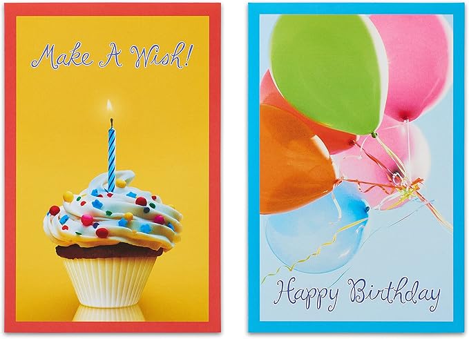 American Greetings Birthday Cards Assortment, Bright and Bold Photography (12-Count)