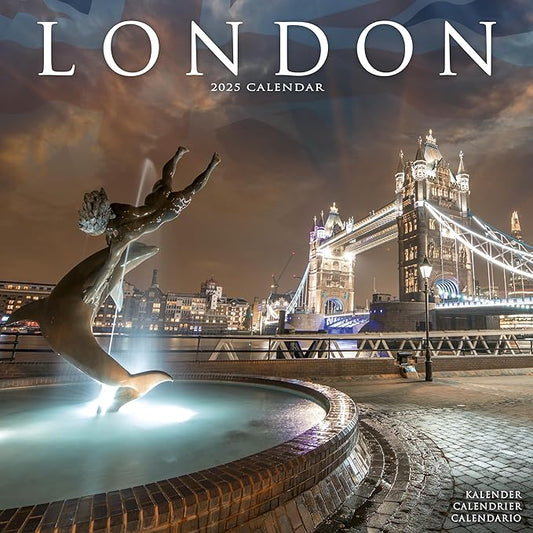 2025 London Wall Calendar, 12X12, Avonside Publishing