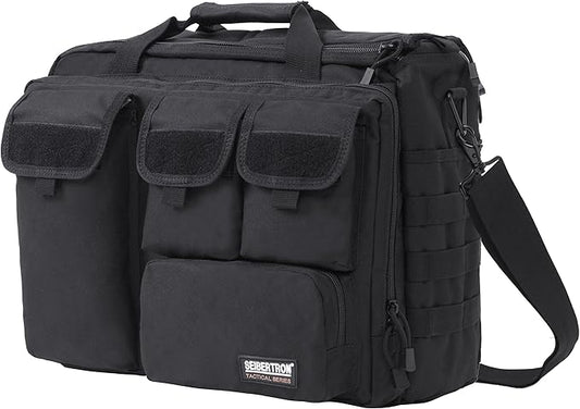 Seibertron Pro-Multifunction Shoulder Messenger Bag Fit for 14.1" Laptop Black