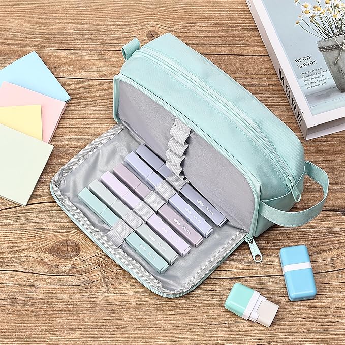 Mr. Pen- Aesthetic Highlighters, 6 pcs, Chisel Tip, Morandi Colors, No Bleed Bible Highlighter Pastel, Highlighters Assorted Colors, Pastel Highlighter Set, Cute Highlighters