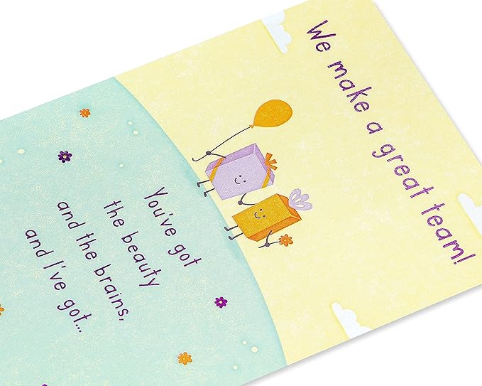 American Greetings Birthday Card for Wife (Beauty and Brains)