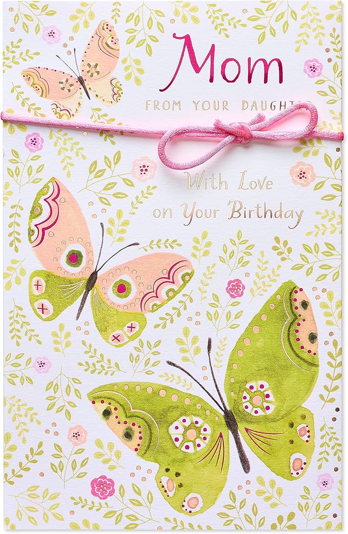 American Greetings Birthday Card for Mom from Daughter (With Love)