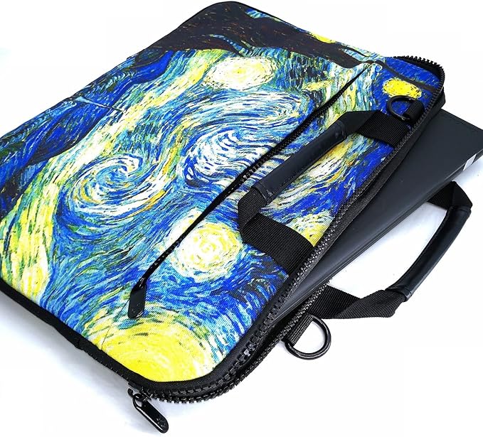 icolor 15" Laptop Shoulder Bag Sleeve Holder,14.2" 15.4 inch Computer Tablet Canvas Handbag Case Notebook Messenger Briefcase