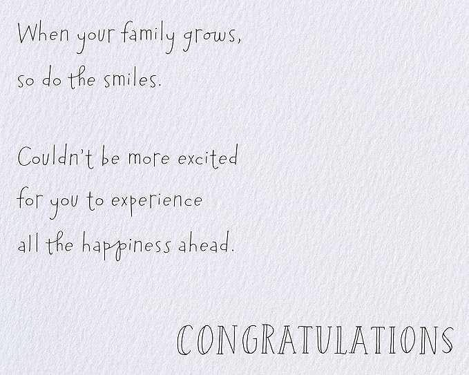 American Greetings Baby Shower Card (Smiles Grow)