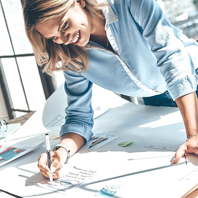 Pilot, FriXion Fineliner Erasable Marker Pens, Fine Point 0.7 mm, Pack of 12, Assorted Colors