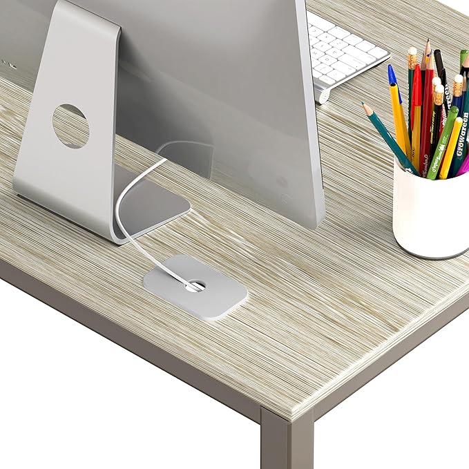 SHW Artwork Office 48-Inch Computer Desk, Maple