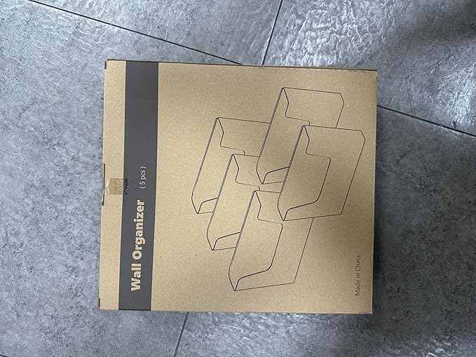 YOHOM No Drilling File Holders (Matte Black 5)