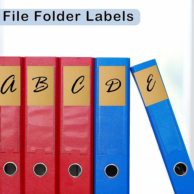 YSHIHE 3 x 2 Inch Kraft Label Stickers,240 Pack Rectangle Inventory Color Coding Stickers Permanent Adhesive Labels for Moving Boxes and Organizer Identification