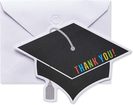 American Greetings Graduation Thank You Cards with Envelopes, Graduation Cap (50-Count)