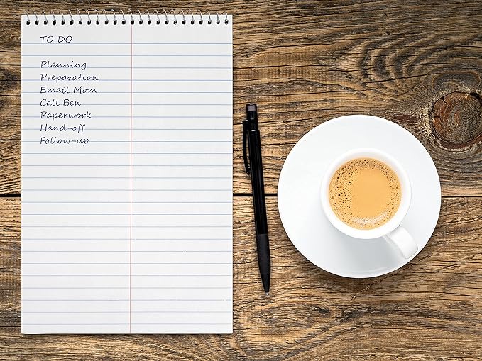 Better Office Products Spiral Steno Pads, 12 Pack, 6 x 9 inches, 80 Sheets, White Paper, Gregg Rule, Assorted Solid Colors (Red, Black, Blue, Green), 12 Steno Notebooks