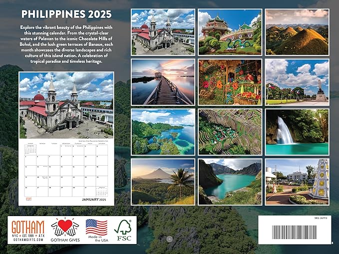 Philippines Calendar 2025 Monthly Wall