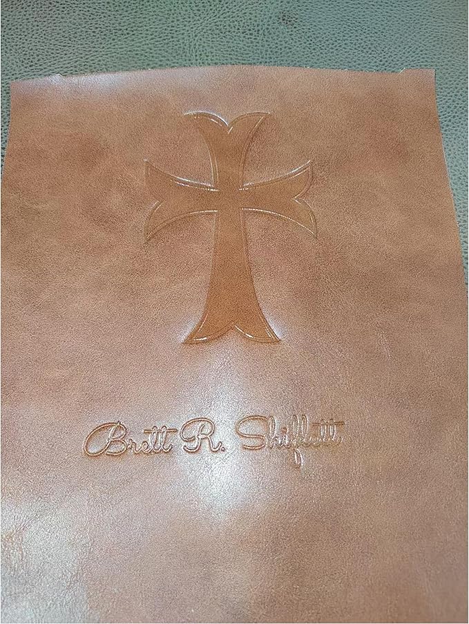 Personalized Leather Portfolio with 3 Ring Binder, Vegan Leather Padfolio Zippered, A4 Notebook Holder Customized Business Folder Organizer Gift for Men and Women, Brown